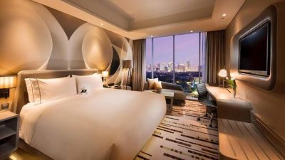 Kamar hotel ilustrasi foto