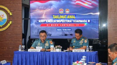 Laksma TNI Nursyawal Embun Tinjau Audit Kinerja IT Koarmada RI di Batam