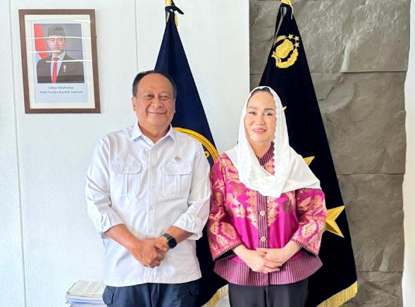 Bupati Natuna bertemu dengan Wakil Menteri Perhubungan, Komjen. Pol. Drs. Suntana