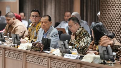Wakil Ketua DPR RI, Sufmi Dasco Ahmad, menerima audiensi dari perwakilan Konfederasi Serikat Pekerja Indonesia (KSPI)