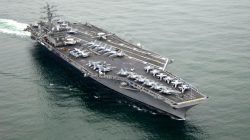 kapal induk Amerika Serikat USS Nimitz (CVN-68) Foto Puspen TNI