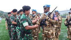 Satgas Kizi TNI Kontingen Garuda XX-V Resmi Berangkat ke Kongo Dukung Misi Perdamaian PBB