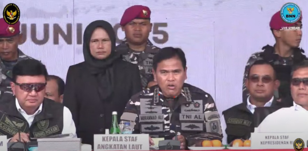Tangkapan layar Laksamana TNI Dr. Muhammad Ali