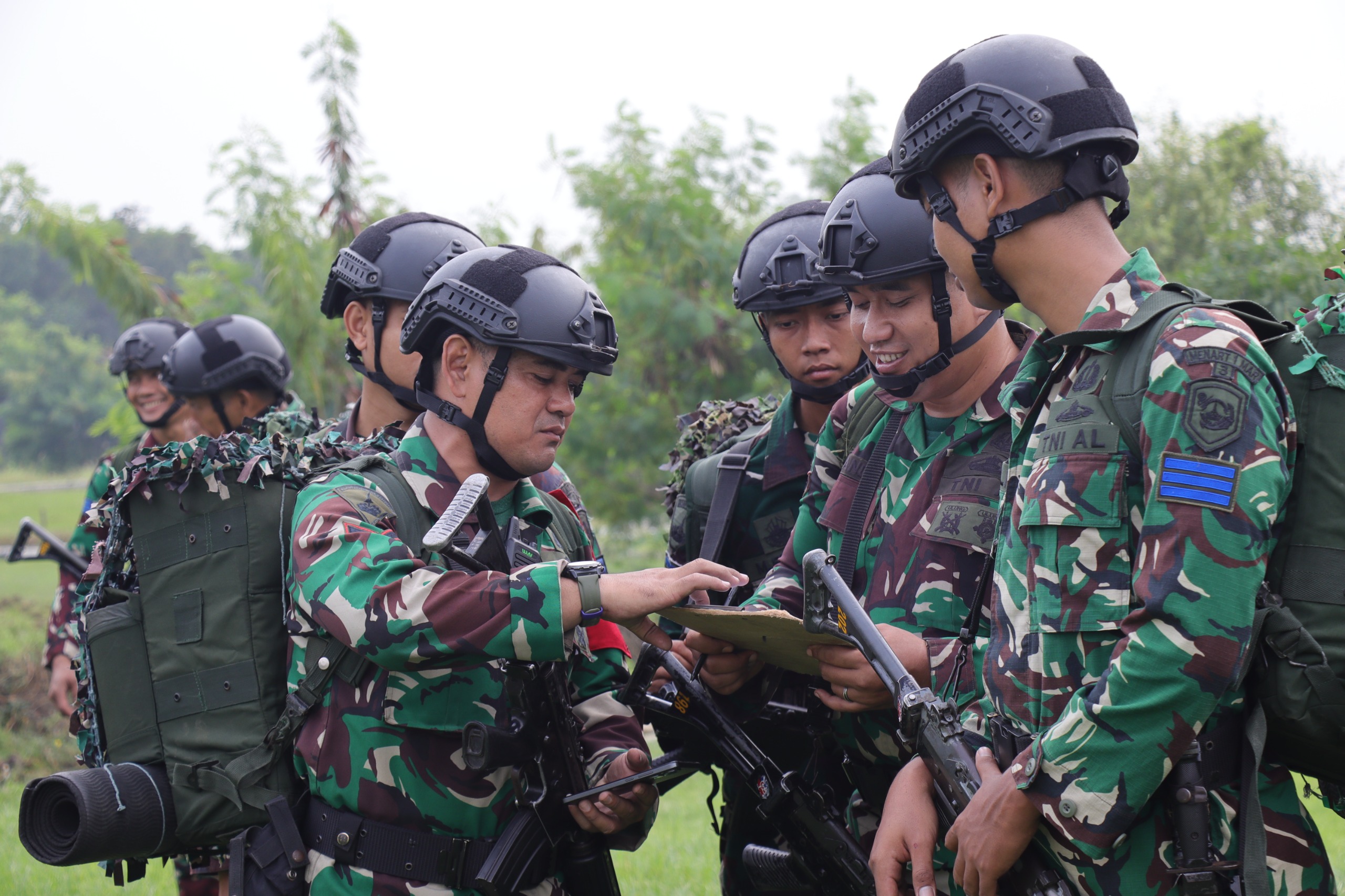 Batalyon Arhanud 1 Marinir (Yon Arhanud 1 Mar) melaksanakan Latihan Satuan Dasar (LSD)