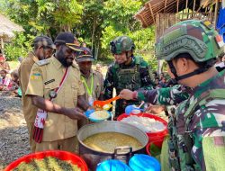 TNI Hangatkan Hati Warga Suminka dengan Bakti Sosial Penuh Kasih