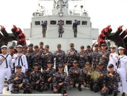 Pangkoarmada RI Tinjau Kesiapan Pertahanan dan Ketahanan Pangan di Perbatasan Natuna