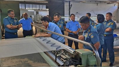 Laksamana Muda TNI Kris Wibowo melakukan kunjungan kerja ke PT. Gajah Angkasa Perkasa