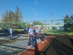 Kolonel Pnb I Ketut Adiyasa Ambara Pimpin Perbaikan Lapangan Tenis di Lanud RSA Natuna
