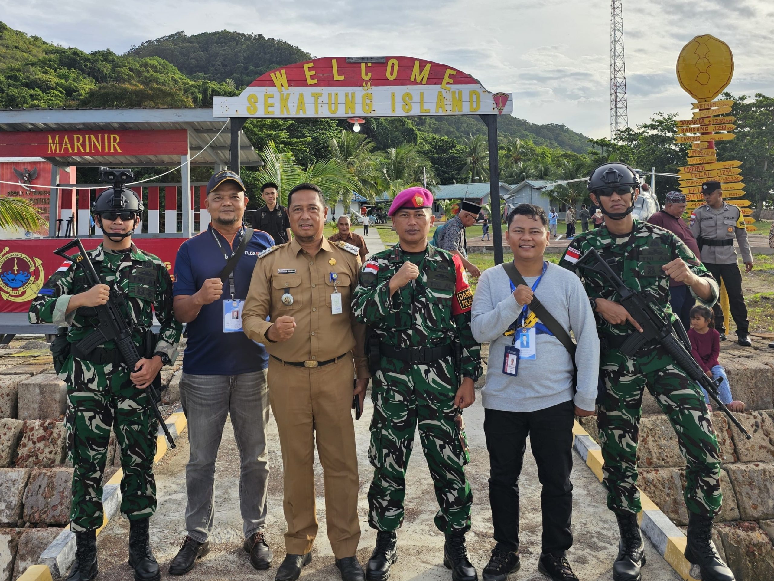 Jurnalis di pulau Sekatung Natuna