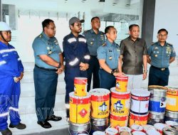 TNI AL Gagalkan Pencurian di Kapal MT. Phoenix Crown, 34 Kaleng Cat Kapal Berhasil Diamankan