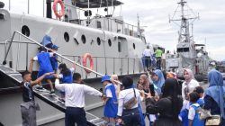 Anak-Anak Antusias Jelajahi KRI, TNI AL Tanamkan Cinta Maritim Sejak Dini untuk Generasi Emas 2045