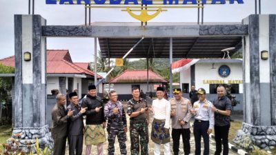 Pangkalan Udara TNI Angkatan Laut (Lanudal) Matak Puspenerbal menyambut kedatangan Panglima Komando Gabungan Wilayah Pertahanan I