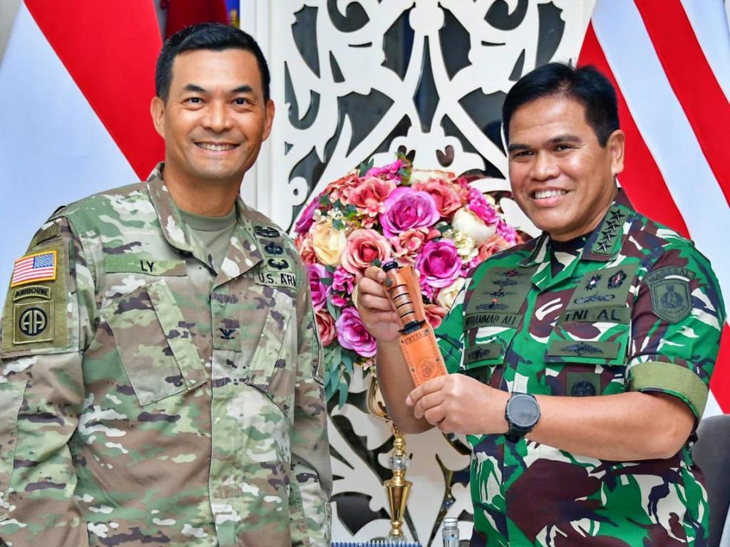 Kepala Staf Angkatan Laut (Kasal) Laksamana TNI Dr. Muhammad Ali menerima kunjungan kehormatan Chief of Office of Defence Cooperation (ODC) Kedutaan Besar Amerika Serikat