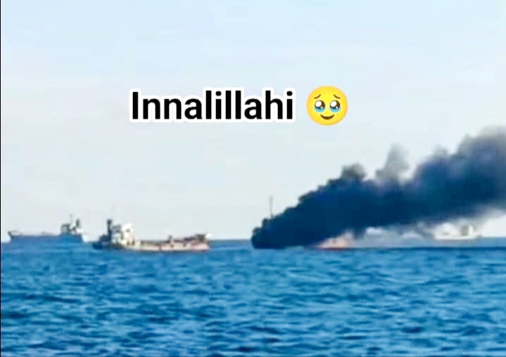 Foto insiden Pemilik Kapal MT 108 Berbendera Singapura