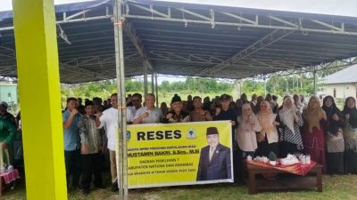 H. Mustamin Bakri menyambut hangat aspirasi masyarakat Kecamatan Bunguran Utara,