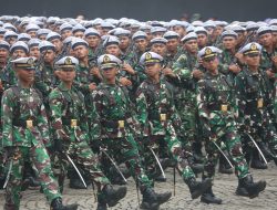 Semangat Membara, Prajurit Koarmada II Ikuti Gladi Gabungan HUT Ke-80 TNI