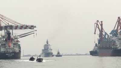 KRI Brawijaya 320, di Dermaga 107, Tanjung Priok