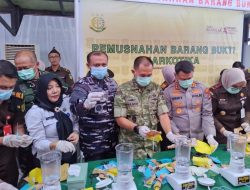 TNI AL Perkuat Sinergi, Barang Bukti Narkotika Senilai Miliaran Rupiah Dimusnahkan di Tanjungpinang