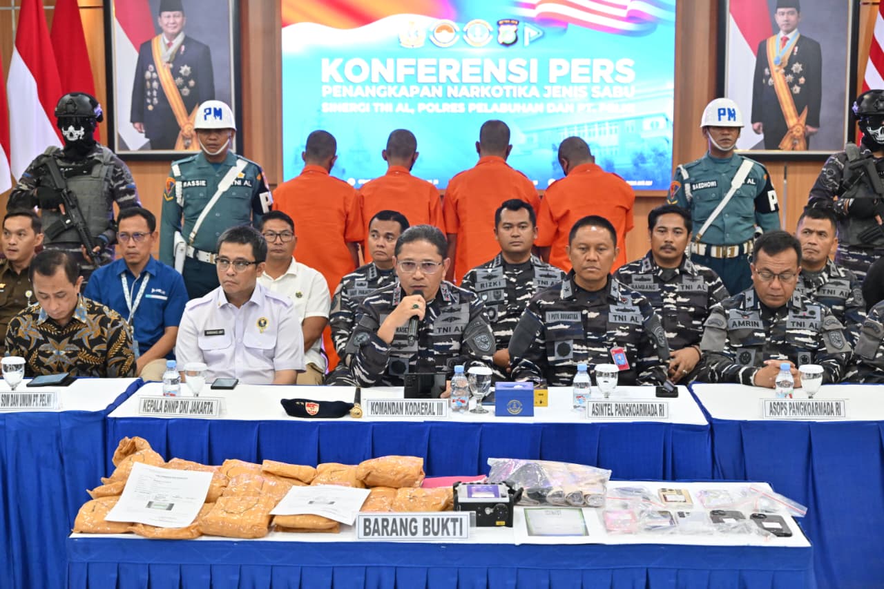 Satuan Tugas Pengamanan (Satgas PAM) TNI Angkatan Laut (AL) berhasil menggagalkan upaya penyelundupan narkoba
