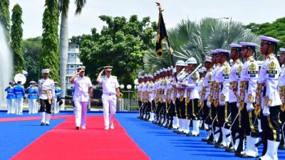 Kepala Staf TNI Angkatan Laut (Kasal), Laksamana TNI Dr. Muhammad Ali, menerima kunjungan kehormatan Kepala Staf Angkatan Laut Spanyol