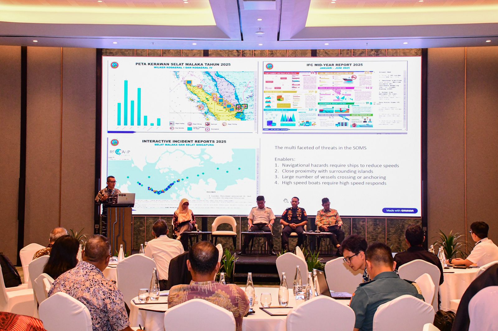 diskusi internasional bertajuk “Maintaining Regional Maritime Stability: Challenges and Opportunities” di Lagoi, Bintan