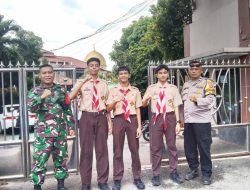 Patroli TNI Polri di Cibinong Beri Himbauan Kamtibmas ke Pelajar dan Warga