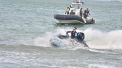 Lanal Banten Dukung Misi Promosi Wisata dan Pemecahan Rekor MURI Penyeberangan Jetski Selat Sunda