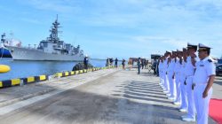 kedatangan Kapal Perang Jepang, JS Harusame (DD-102), di Dermaga IKT, Tanjung Priok, Jakarta Utara