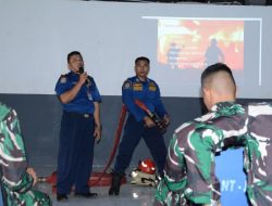 Sinergi TNI Damkar: Latihan Bersama Penanganan Kebakaran Dihelat di Mako Koarmada I