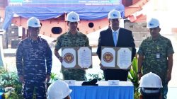Teguhkan Kemandirian Alutsista, TNI AL Resmi Mulai Pembangunan Kapal Patroli OPV di Batam