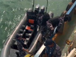 TNI AL Tegakkan Hukum di Laut, Amankan Dua Kapal Pengangkut Nikel Ilegal