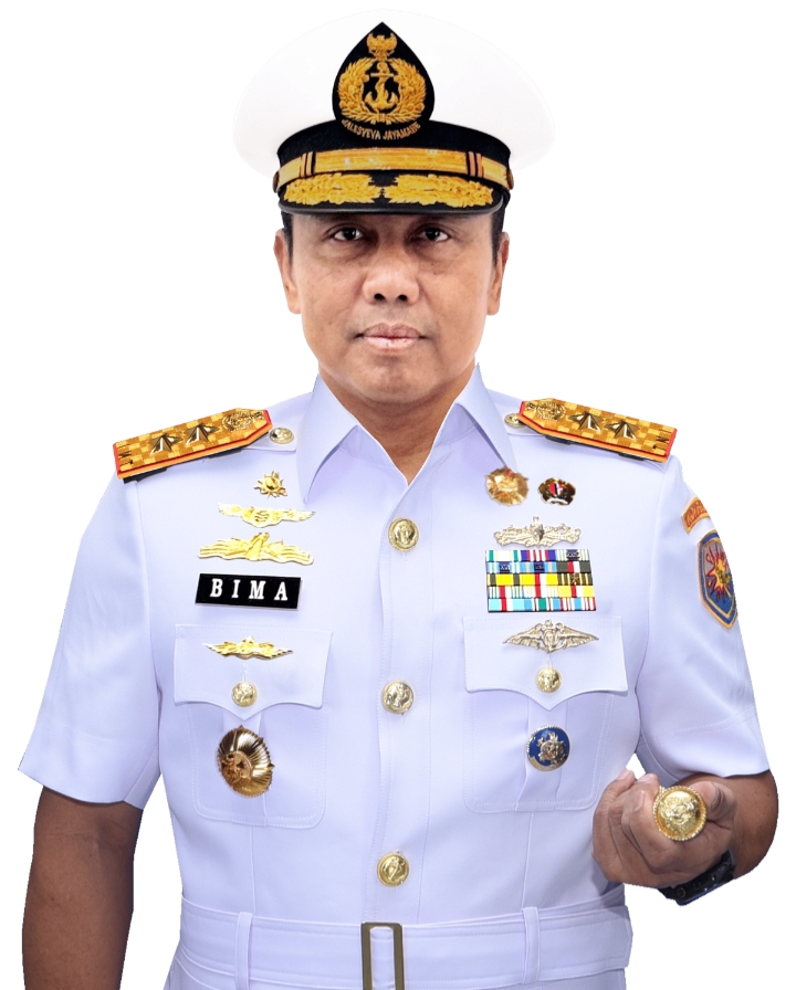 Laksamana Muda (Laksda) TNI Haris Bima Bayuseto, S.E., M.Si., M.Tr.Opsla
