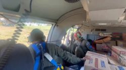 TNI AL Terjunkan Heli Panther, Kirim Bantuan Vital untuk Korban Bencana di Sibolga