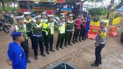 Patroli Gabungan Polres Natuna Jaga Keamanan Wisata Pantai Tanjung Saat Libur Nataru 2026