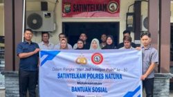 Polres Natuna Gelar Bakti Sosial Sambut Hari Jadi Intelijen Polri ke-80, Diawali Penyerahan Sembako