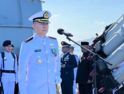 Danlanal Pimpin Upacara Khidmat Hari Dharma Samudera Lanal Ranai di KRI, Teguhkan Komitmen Jaga Laut Natuna
