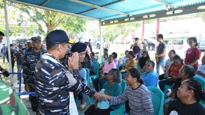 Bakti Sosial dan Bakti Kesehatan di Pangkalan TNI AL (Lanal) Melonguane