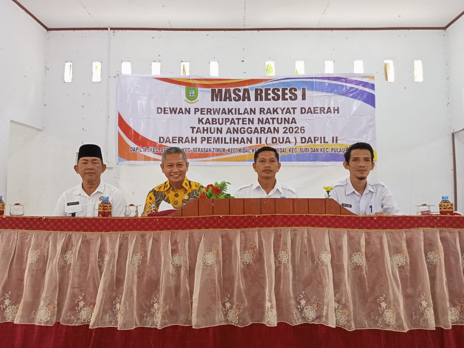 anggota DPRD Kabupaten Natuna, M. Erimuddin, S.Pd., menjalankan kunjungan kerja langsung ke Kecamatan Suak Midai