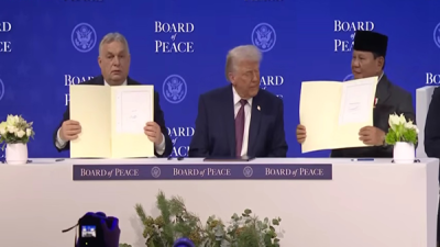 Foto: Presiden Prabowo Subianto hadir dalam perkenalan anggota Board of Peace atau Dewan Perdamaian di Gaza yang dibentuk oleh Presiden Amerika Serikat (AS) Donald Trump. (Dok YouTube AP).
