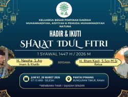 Sambut 1 Syawal 1447 H, PDM Natuna Tetapkan Pantai Piwang sebagai Lokasi Utama Salat Idulfitri