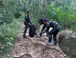Batalyon Komposit 1 Gardapati Gelar Halal Bihalal Berbasis Konservasi di Gunung Ranai