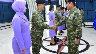 Kepala Staf Angkatan Laut (Kasal) Laksamana TNI Dr. Muhammad Ali memimpin langsung acara Laporan Korps Kenaikan Pangkat