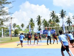 Semarakkan HUT ke 80 TNI AU, Lanud Raden Sadjad Natuna Gelar Turnamen Voli Antar Satker