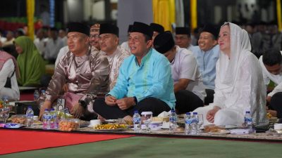 Gubernur Kepri Ansar Ahmad dan Bupati Natuna Cen Sui Lan kompak gandeng tangan dalam Halal Bihalal.