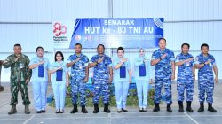 Sambut HUT ke 80 TNI AU, Lanud RSA Natuna Gelar Donor Darah