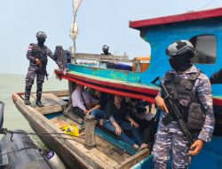 Selamat dari Jeratan Sindikat TNI AL Gagalkan Penyelundupan PMI Ilegal, 6 Orang Diamankan di Perairan Asahan