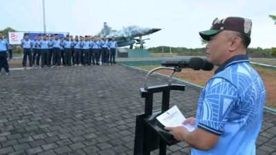 Lanud Raja Haji Fisabilillah menggelar kegiatan kerja bakti