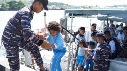 DanKodaeral XIV Ajak Siswa TK di Sorong Jelajah Pulau Doom, Tanamkan Wawasan Maritim dan Sejarah Sejak Dini