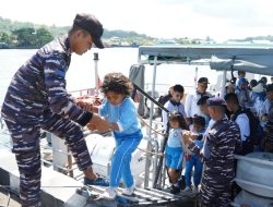 DanKodaeral XIV Ajak Siswa TK di Sorong Jelajah Pulau Doom, Tanamkan Wawasan Maritim dan Sejarah Sejak Dini