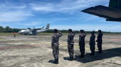 Pesawat Patroli Maritim TNI AL CN235-220 MPA P 8301 Perkuat Operasi Tameng Papua 26, Tiba di Ambon